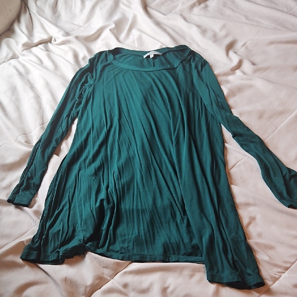 Stylish Teal Long Sleeve Women's Top